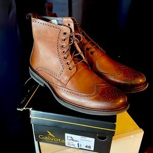 Gaivota mens handmade Chukka Boots. Size 46. Size 12 US.